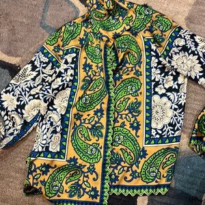 Zara brand new colorful button down shirt